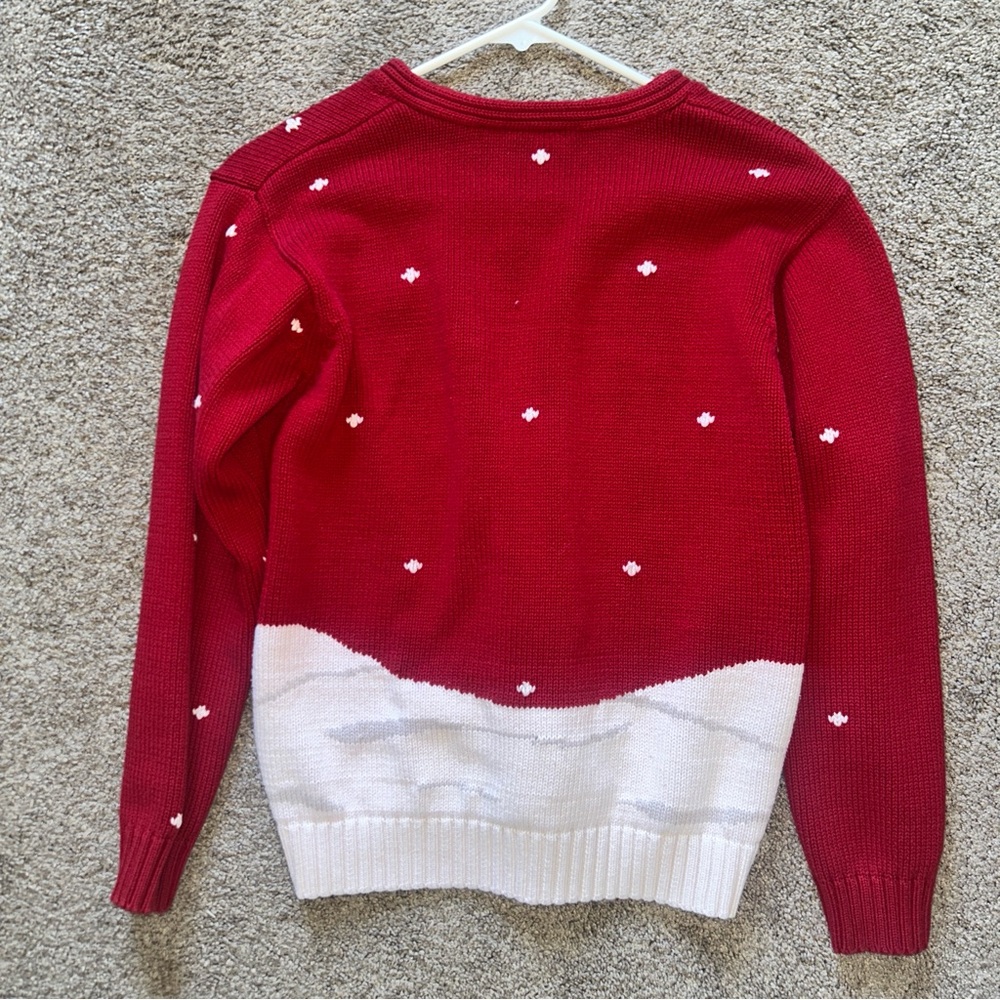 Liz Claiborne Red Sweater with Dog Design - Picture 4 of 4